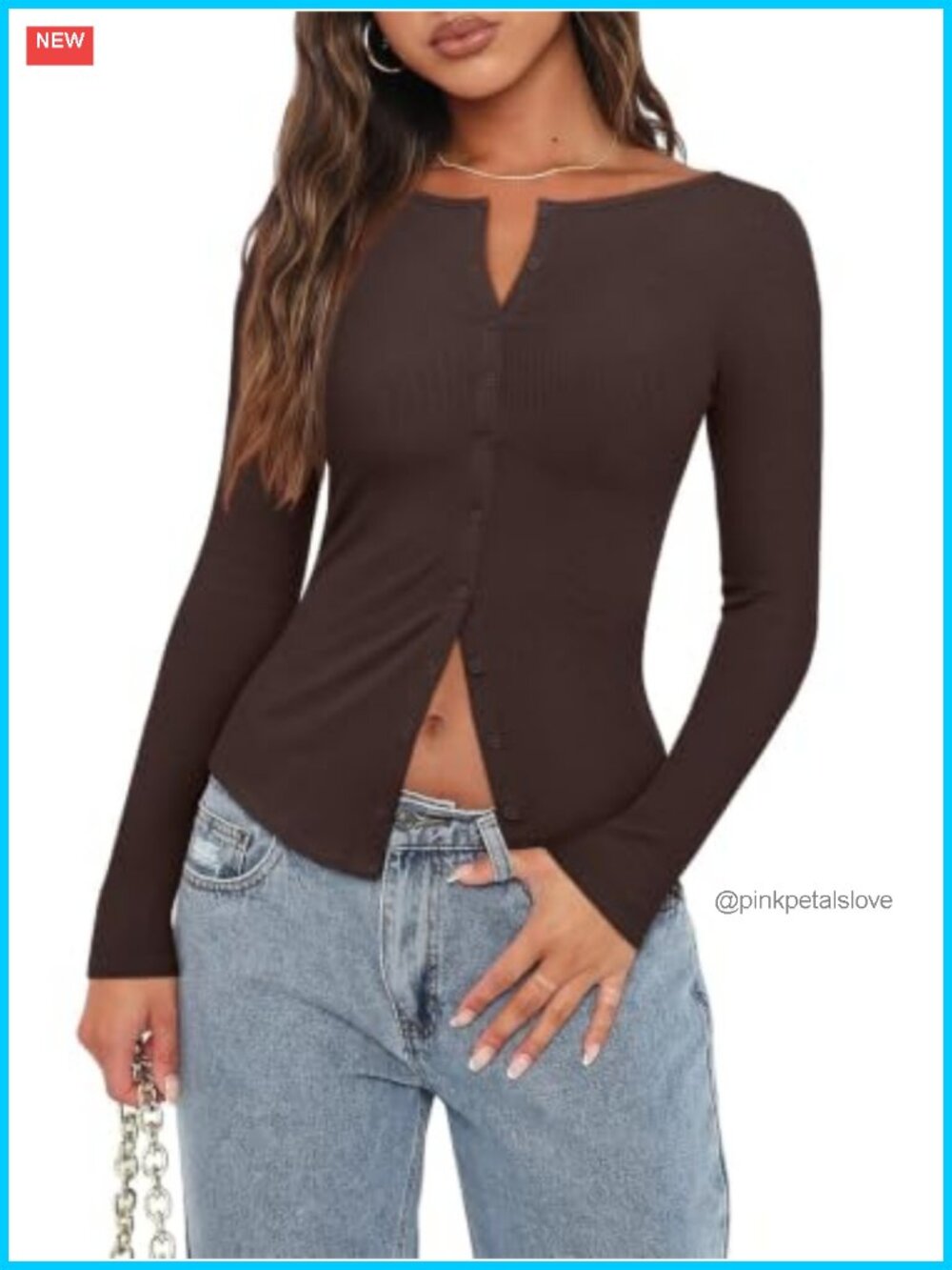 Women's Lightweight Cropped Button Cardigan Slim Ribbed Knit Long Sleeve Top